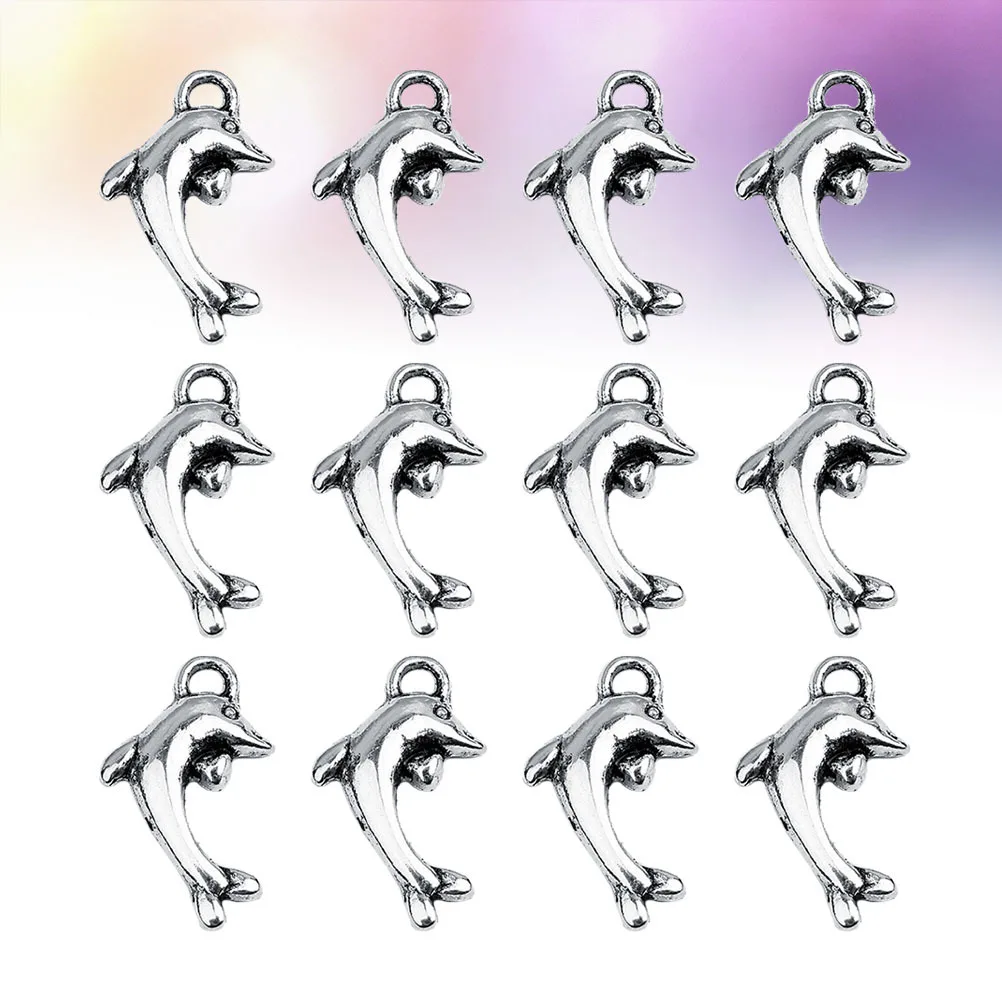 

30 шт. изысканные подвески из сплава, аксессуары для изготовления ювелирных изделий своими руками, серебряные ювелирные аксессуары «сделай сам», металлические подвески в виде дельфинов