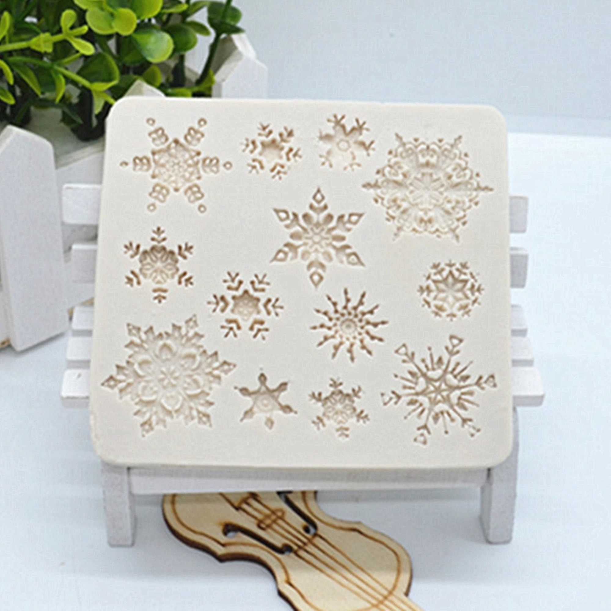 Christmas Snowflake Silicone Mold Cake Molds Fondant Molds Sugar Craft Chocolate Moulds Tools Cake Decorating Baking Accessories