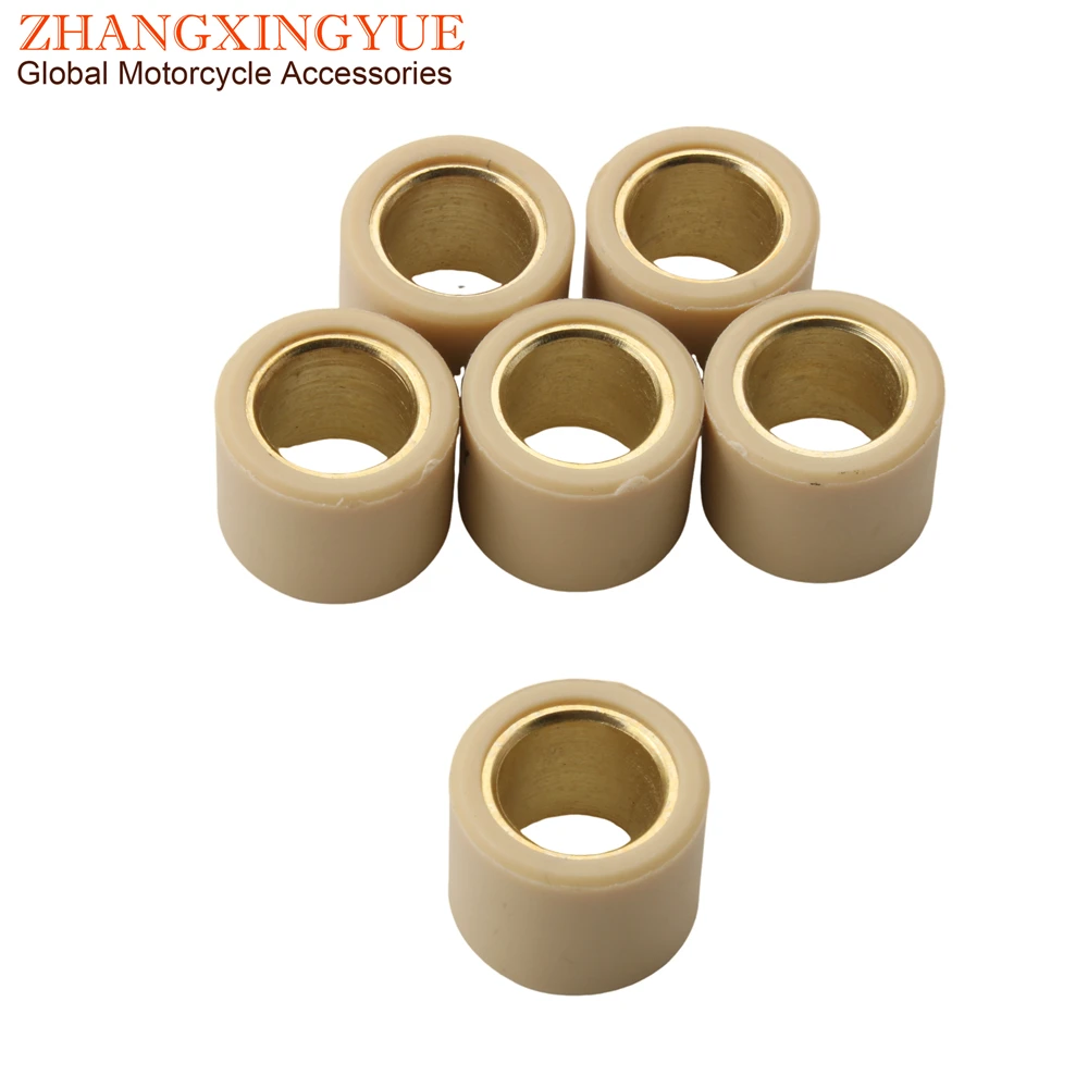 

6PC Atlantic125 Variator Roller 13g 14g Weights 21x17mm For Aprilia Atlantic 125 Scarabeo Light 125cc 4T