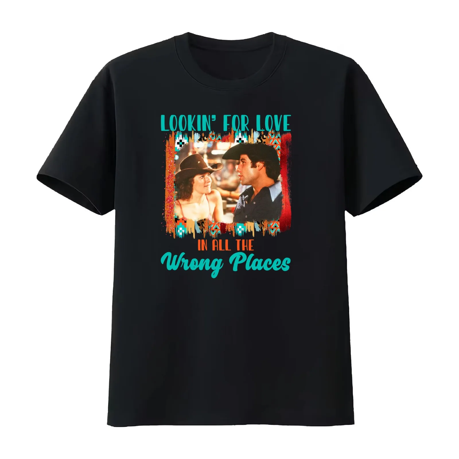 Funny cute western urban cowboy bud sissy lookin for love rodeo country boots license plate love T-Shirt Vintage Graphic Print