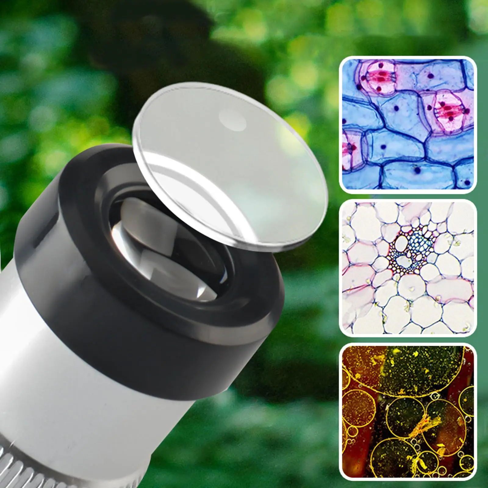 Set di microscopi tascabili 1200X Microscopio biologico digitale con luce di riempimento a LED Giocattolo educativo scientifico Montessori per bambini Adulti