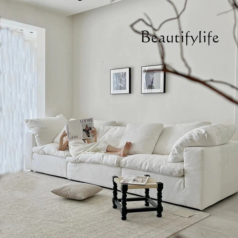 

Fillers White Modern Sofas Soft Cheap Sleeping Hotel Living Room Sofas Puffs Loveseat Designer Divano Soggiorno Home Furniture