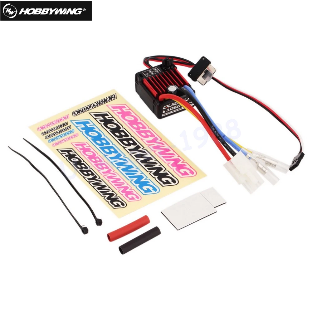 Hobbywing Quicrun Geborsteld 1060 60A Electronic Speed Controller Esc 1060 Met Switch Mode Bec Voor 1:10 Rc Auto