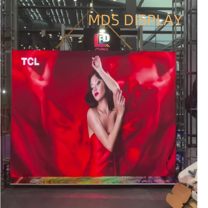 MDS Folding LED Display Indoor Outdoor  Full Color Screen High Resolution LED Video Wall  Panel Advertising Event Retail