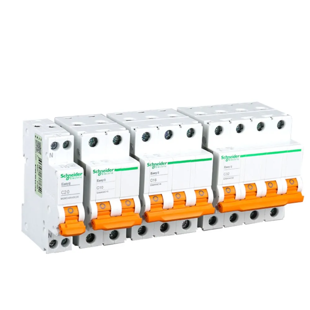 

Воздушный выключатель Schneider EA9 1P 2P 3P 4P Малый автоматический выключатель Easy 9, электрический тормозной выключатель 6A 40A 50A 63A Бытовой автоматический выключатель