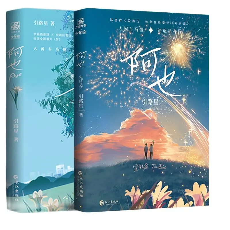 

2 Books/Set Aye Official Novel Volume 1+2 Campus Youth Literature Duan Jiayan, Lu Xingci Chinese Fiction Book Special Edition