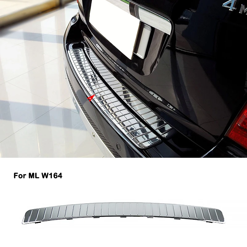 A1648800111 For Mercedes Benz ML Class W164 ML300 ML350 ML450 ML500 Trunk Rear Tail Door Step Plate Guard Pedal Chrome Trim ABS