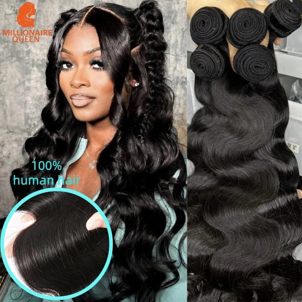 12A مزدوجة تعادل الفيتنامية الجسم موجة ملحقات 100% شعر بشري لعذراء جودة حزم التخليص بيع العناصر المليونير الملكة