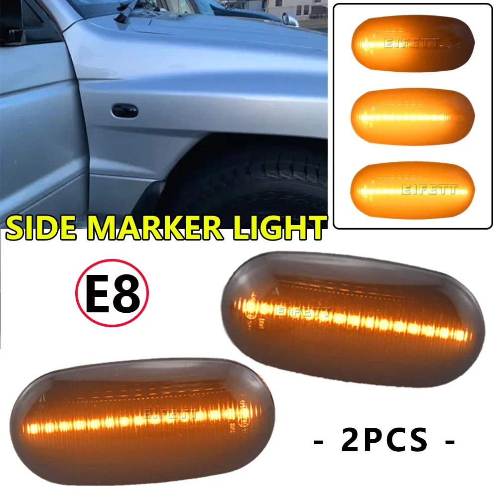 Dynamic LED Lamps For Mitsubishi Triton/L200 Pajero Sport Montero Sport Nativa 2PCS Error Free Side Marker Turn Signal Lights