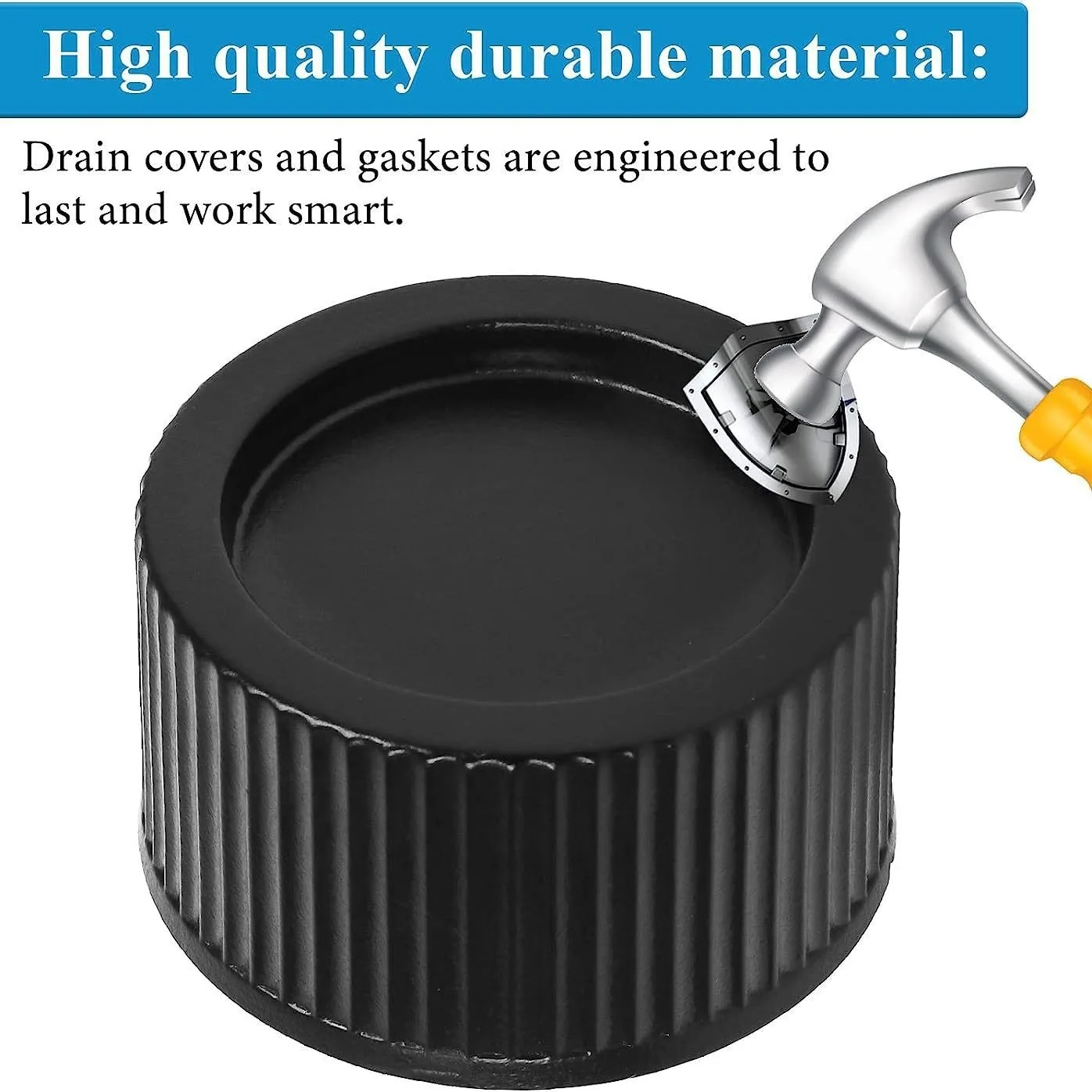 Pool Sand Filter Drain Cap Waterproof Gasket Plastic Replacement Cover for Pool Filter Pump System