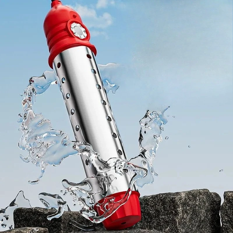 

Auto Shut-Off Immersion Water Heater, Electric Heating Rod for Bucket & Tub, Fast Boil High Wattage Safe Portable Water Boiler