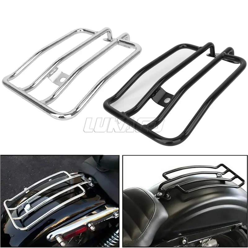 Motorcycle  Rear Solo Seat Luggage Support Carrier Shelf Luggage Racks Parts For Harley Sportsters XL Iron 1200 883 48 2004-2026