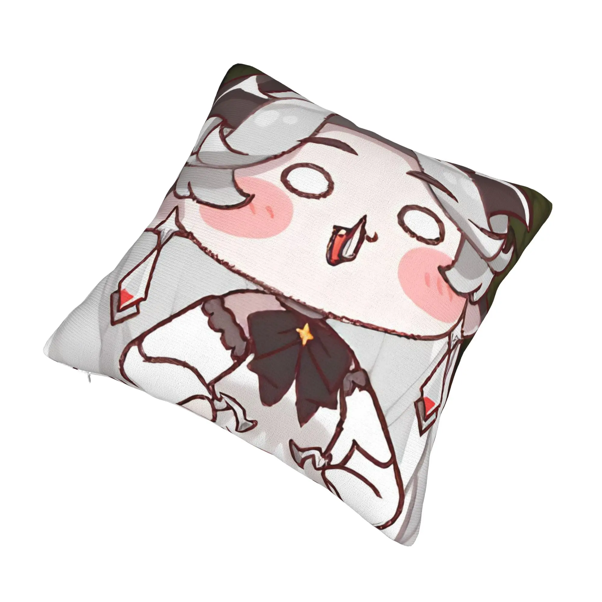 Decorative Pillow Cover Trickcal C-Chibi Go Games Merchandise Bed  Pillow Case Cover Square Style Multi-Size