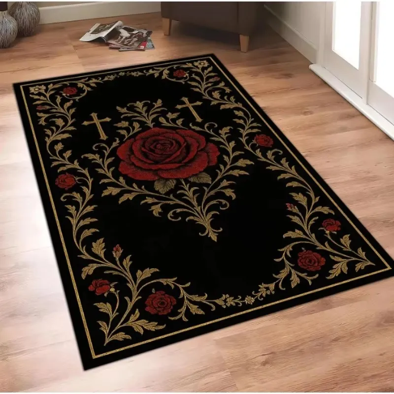 Flower Pastoral 3D Printed Carpet Home Decor Entrance Door Mats Living Room Rugs Carpets in The Bedroom Children Carpet Bath Mat