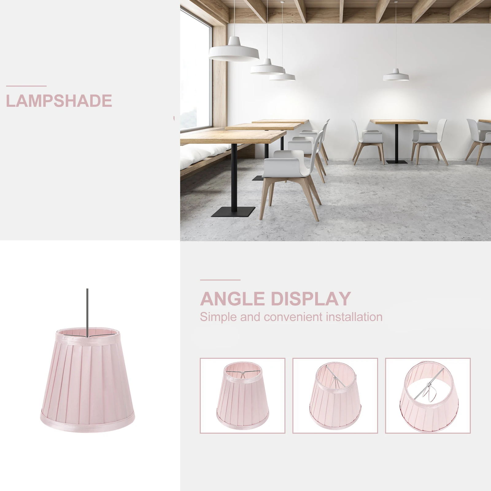 

Decorative Simple Lampshade Durable Decor Table Light Cover Sturdy Cloth Crafts Exquisite Household Lamp Accessory