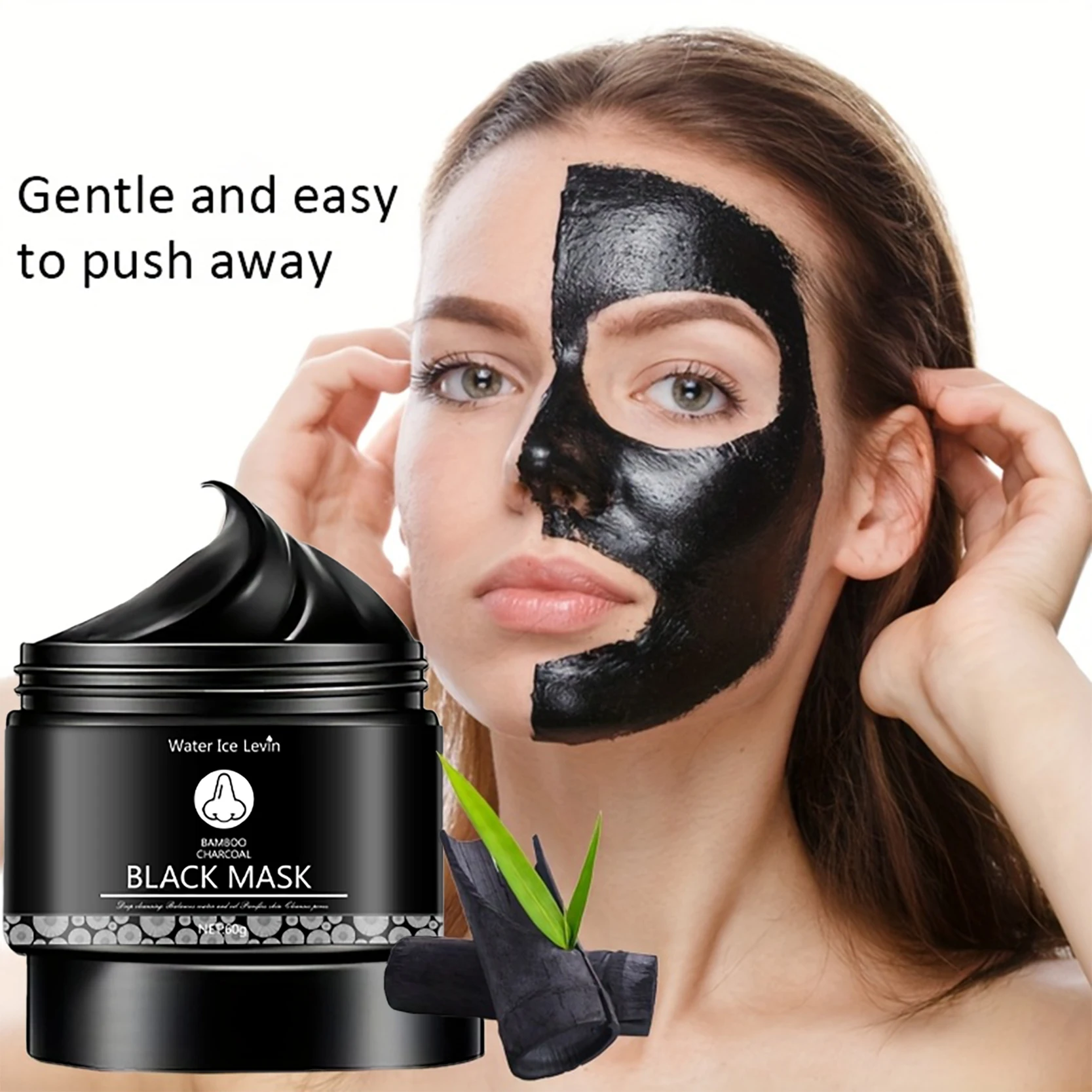 Water Ice Levin Black Mask – Purifying & Moisturizing Treatment with Natural Ingredients for Deep Cleansing & Smooth Skin