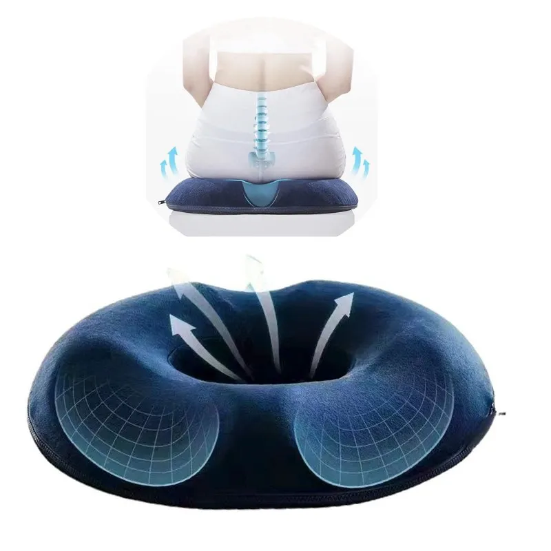 

Orthopedic Donut Cushion, Memory Foam Tailbone Pillow for Hemorrhoid, Pregnancy, Coccyx Pain Relief, Office & Home Sitting Pad