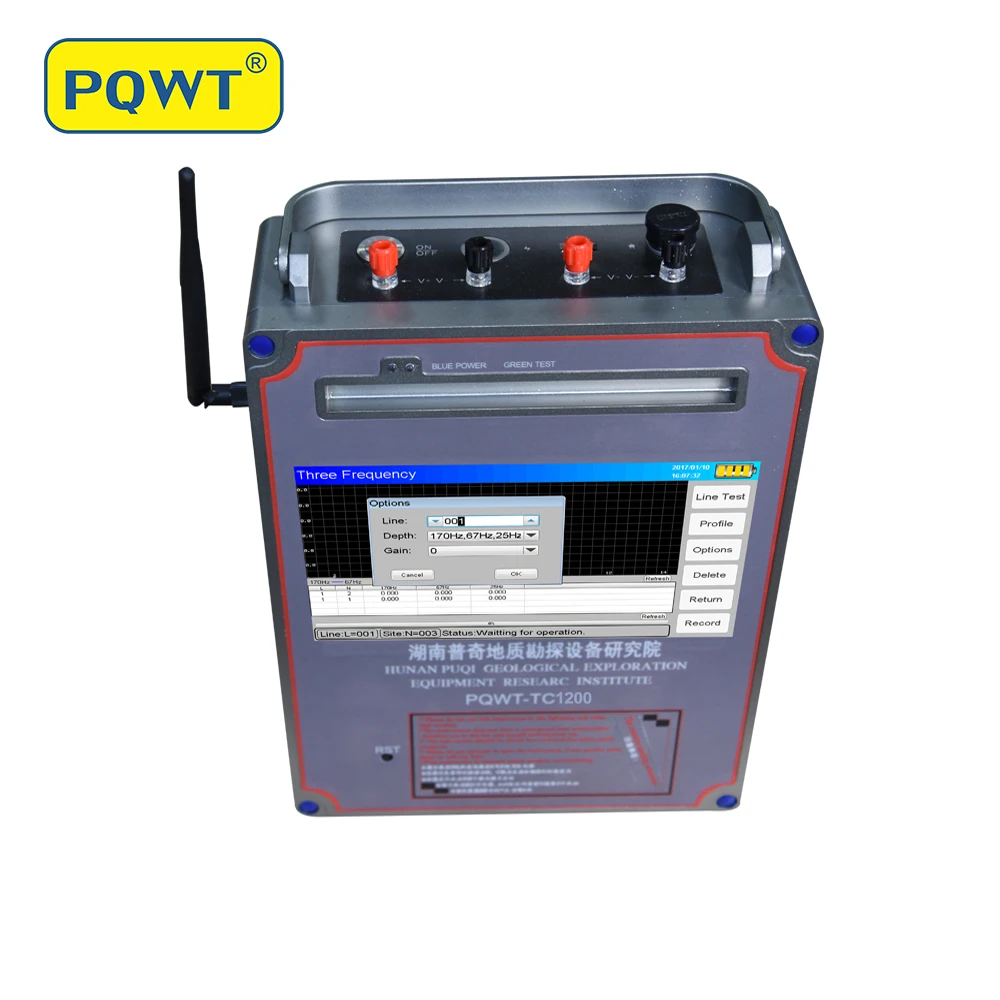 PQWT- WT900 Underground Metal Detectors for Treasure Hunt Long Range Deep Gold Detector Mining Finder Rechargeable Battery