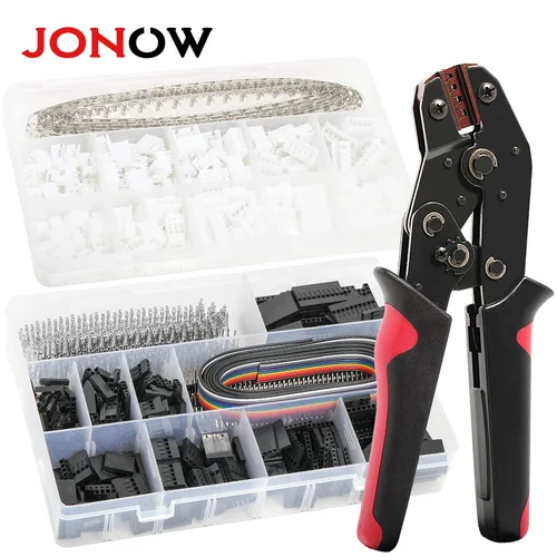 460/1550 Uds Micro JST-XH y Kit de conector de Cable Dupont 2,54mm 2/3/4/5/6 pines macho/hembra Cable de cabecera adaptador de carcasa de puente