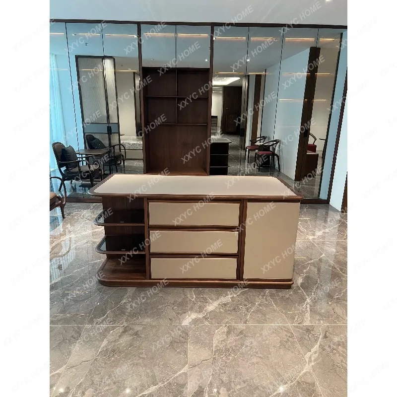 XXNew Chinese style modern simple villa cloakroom high-end locker
