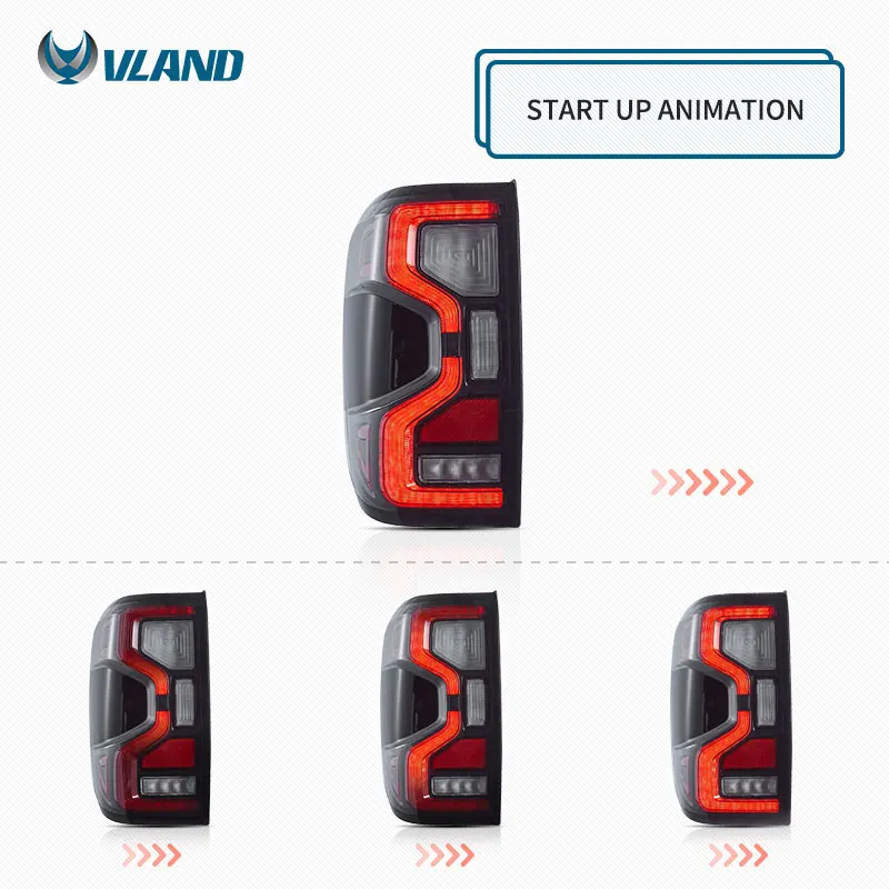 Factory Wholesale LED Tail Rear Lamp 2022-2024-UP T9 Car Tail Lights for Ford Ranger