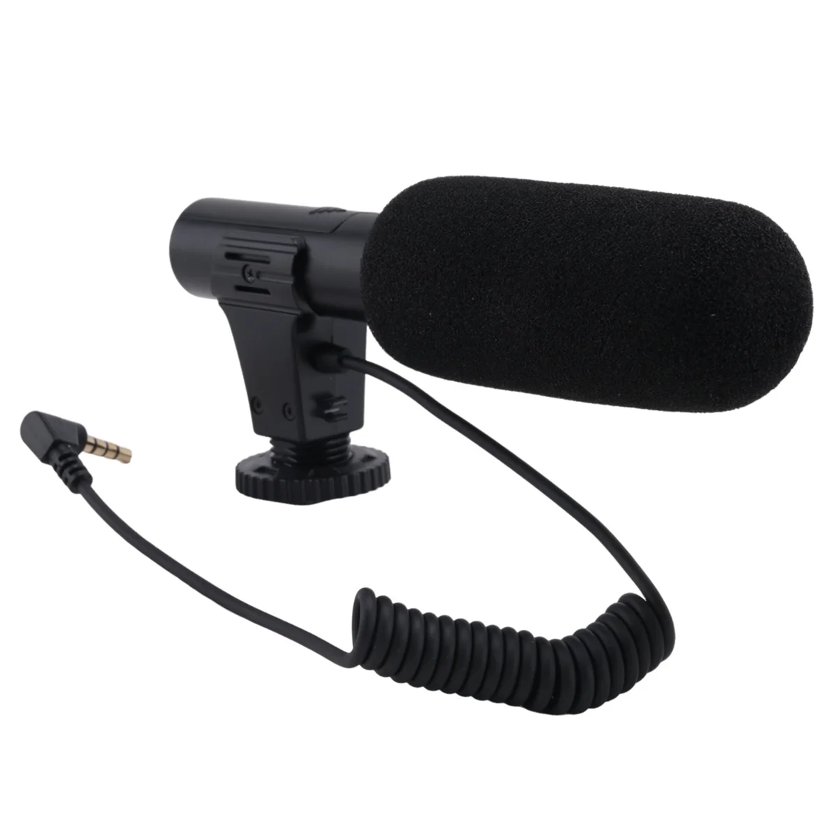 KATTO Updated 3.5mm HD Video Recording Microphone Smart Noise Reduction Interview Mic for Mobile Phone/SLR Camera HOT