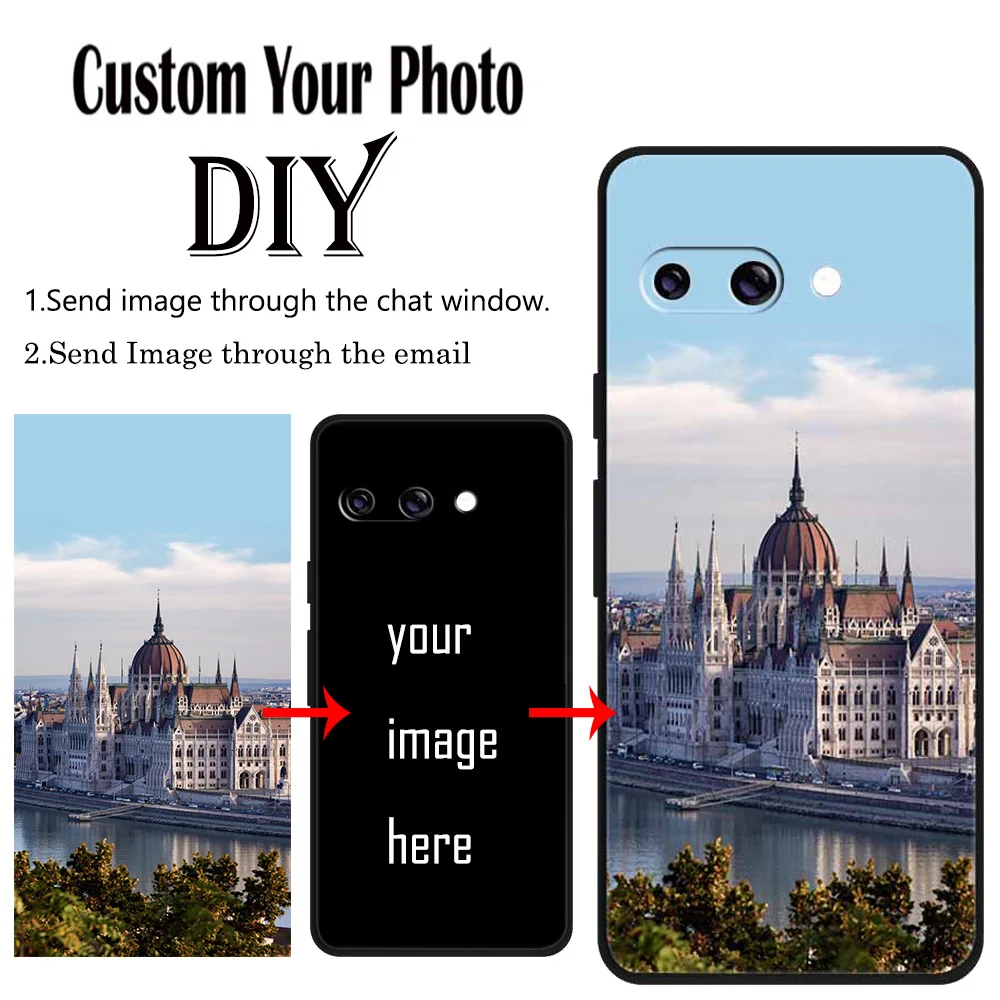 Personalisierte Handyhüllen für Google Pixel 10A 9A 8A 7A 6A Pixel 6 7 Pro DIY Geburtstagsfotos Softcover Bild Logo Design