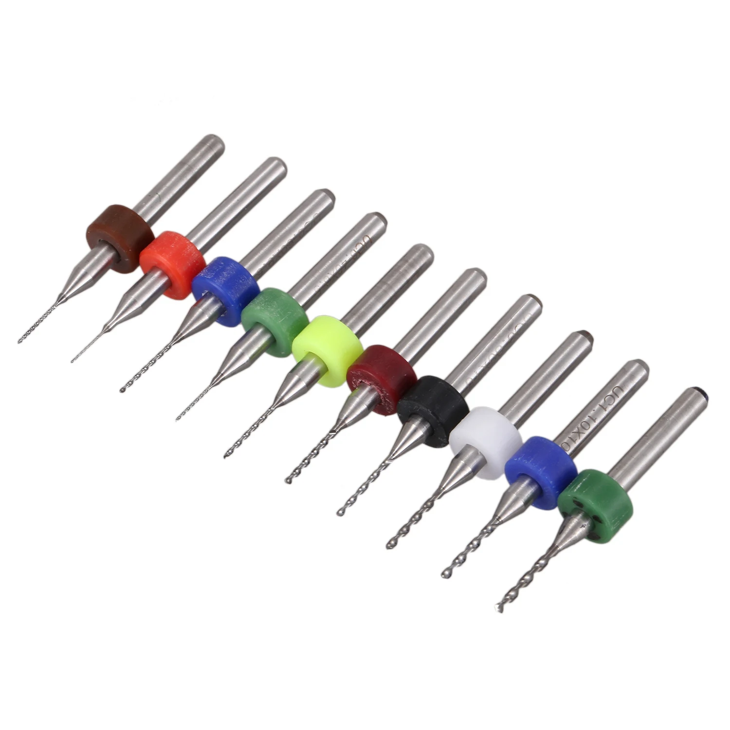 

Pack of 10 Carbide mini Drill Bits CNC PCB (0.3-1.2mm)