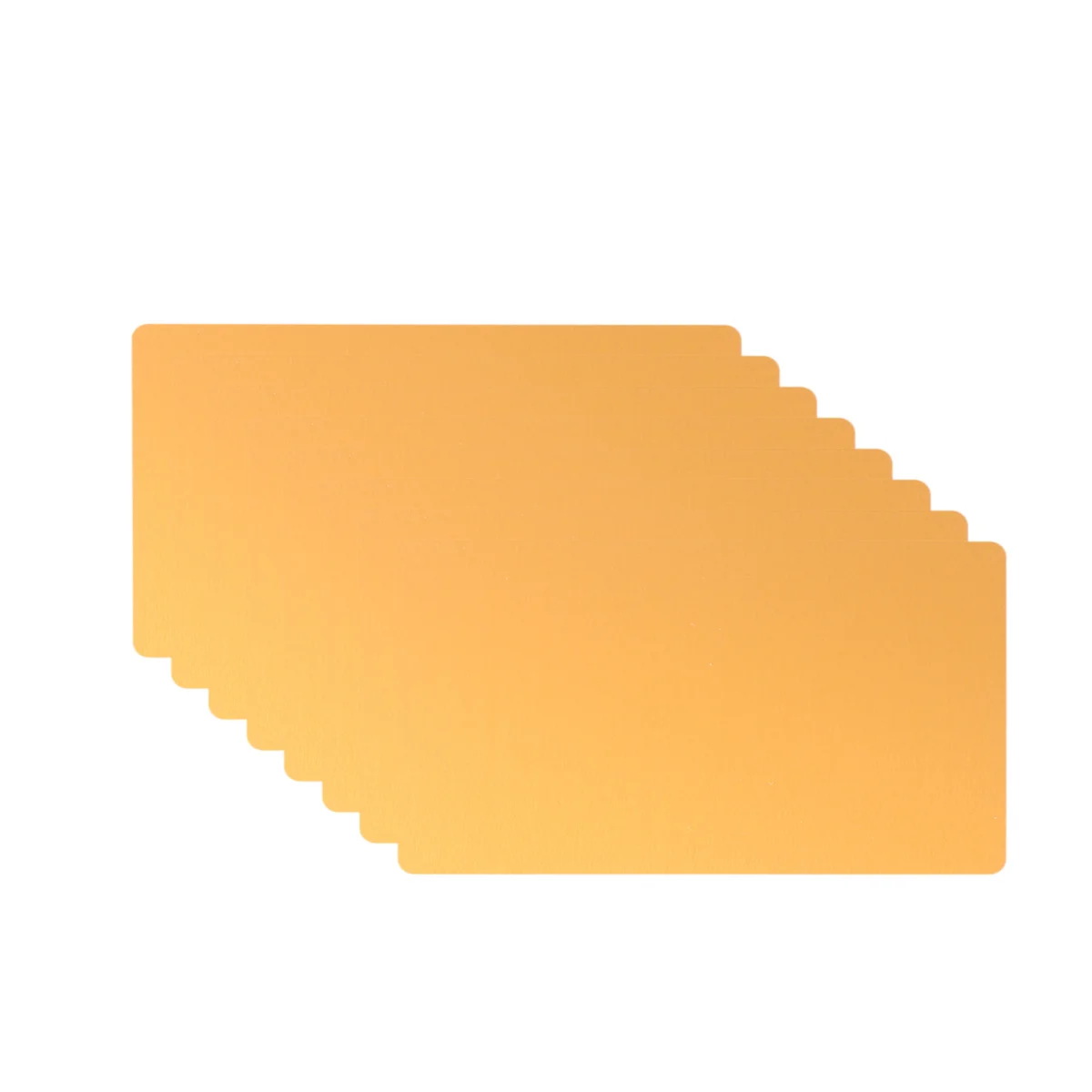 50Pcs 0.2mm Thin Colored Anodized Aluminum Business Card DIY Engraver Cnc Machine Blank Name Cards Heat Press Ready