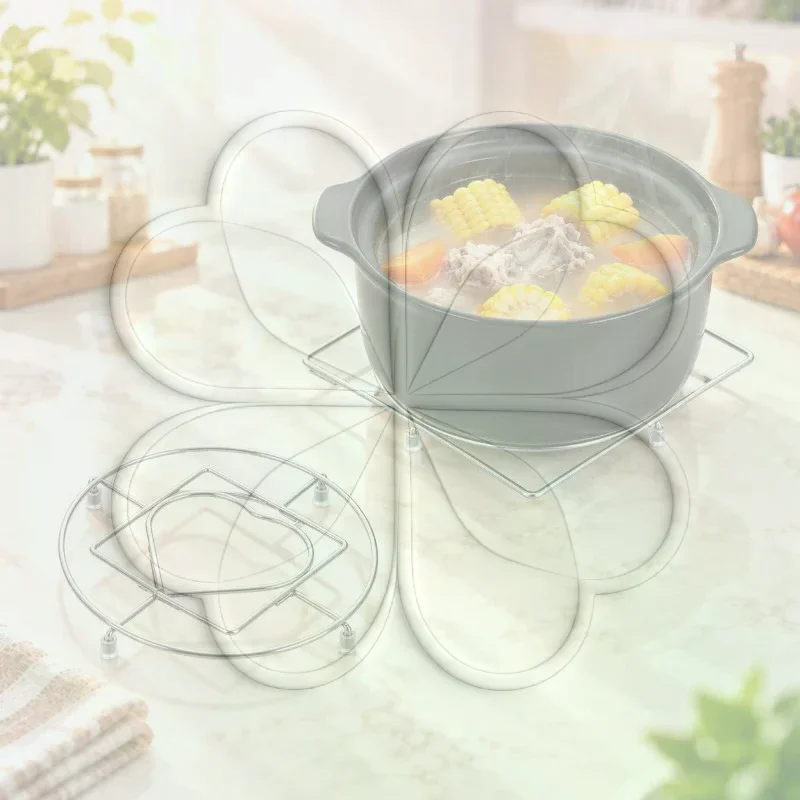 Easy to Clean Stainless Steel Steamer Rack Multifunctional Steaming Tray for Dumplings Eggs Kitchen Daily Cooking