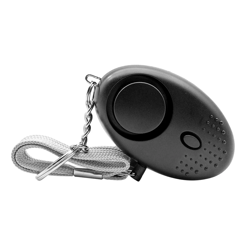 Alarm Keychain Safety Keyring Emergency Pocket Sound Night Walking Hiking Equipment with LED Light for Elderly Blue