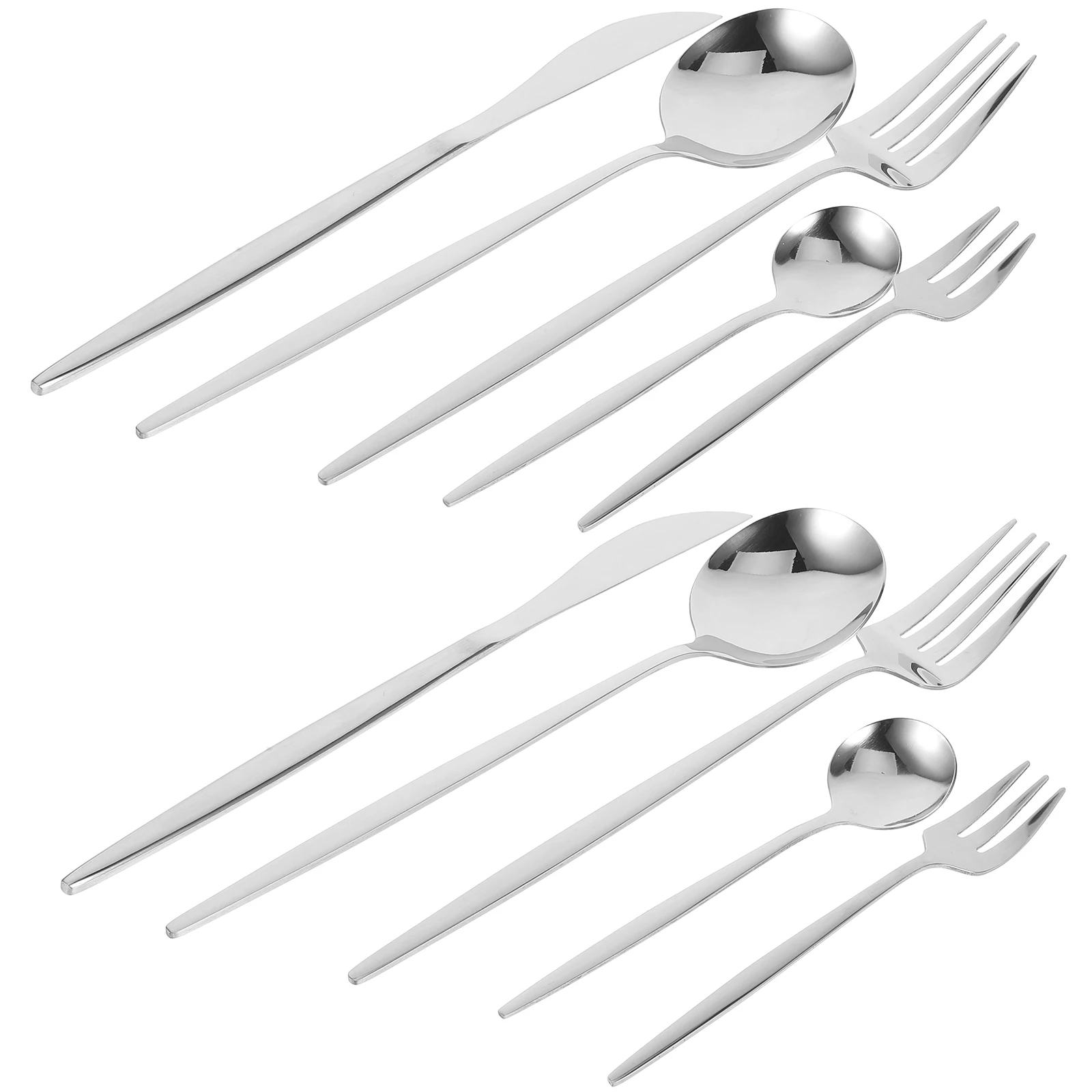 

1 set Cutlery Steel Fork Portable Spoon Dinnerware Kit Silverware Set Silverware