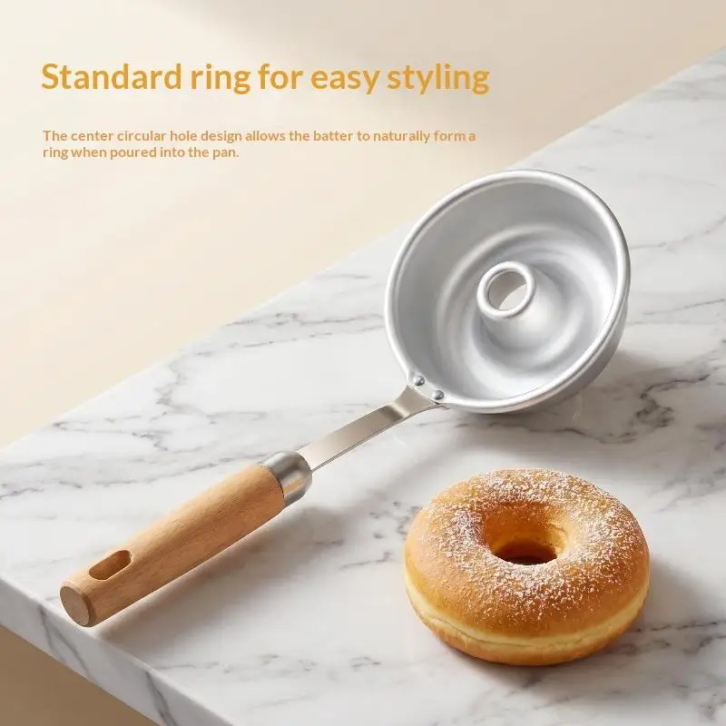 Iron Frying Spoon Mold Food Grade Donut Scallion Pancake Maker Reusable Home Fried Snack Making Tool for Daily Cooking