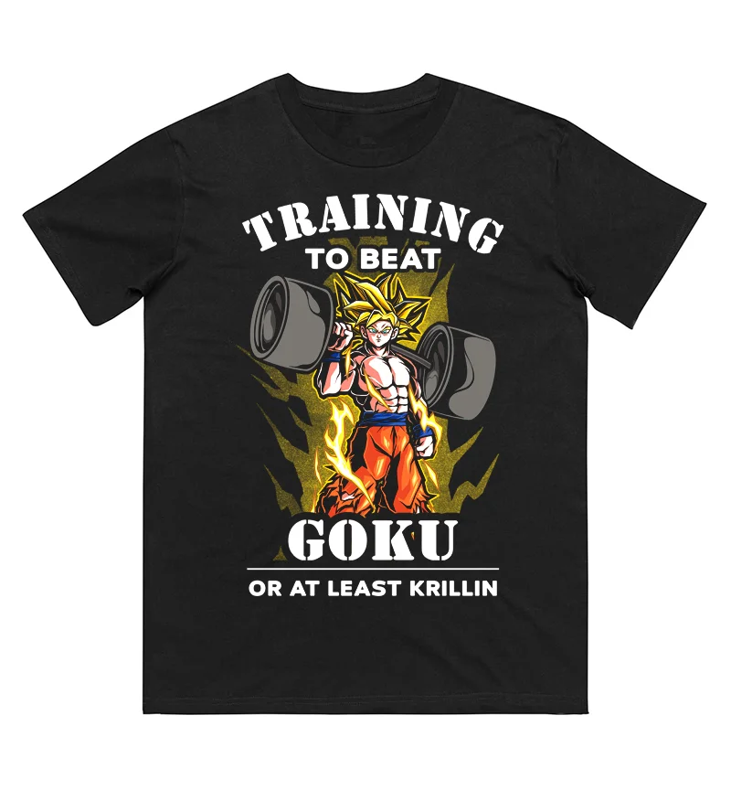 Anime Dragon Ball Goku bedrucktes T-Shirt aus reiner Baumwolle für Männer und Frauen, Frühling/Sommer, neue Kollektion, modisches Kurzarmshirt