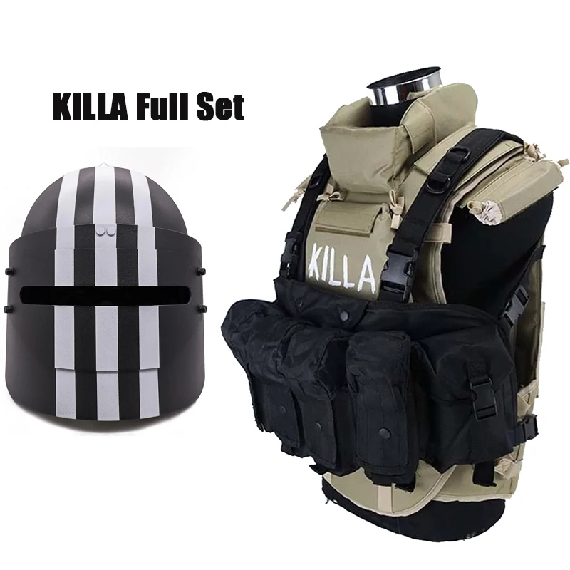 Russian Special Forces 6B31 Tactical Protective Vest Killa Full Set MASKA Helmet and Chest Rig Cosplay Helmet Mask Equiment