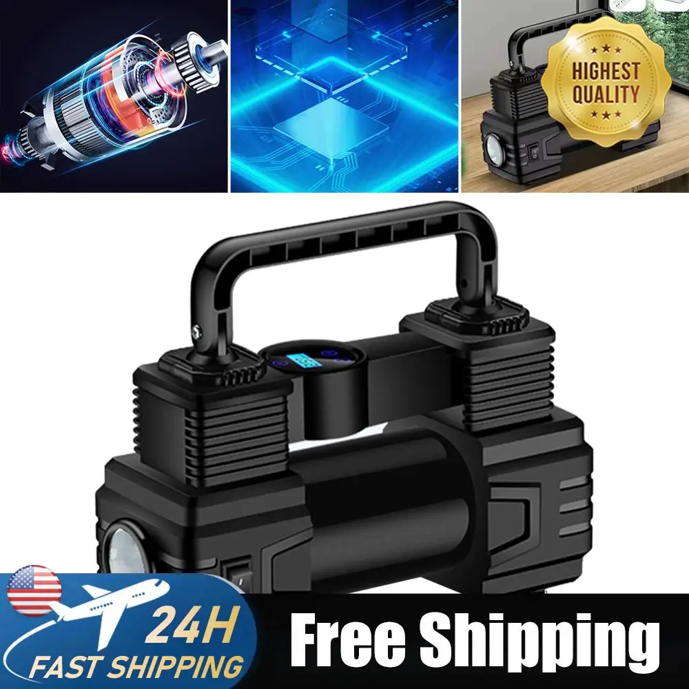 

12V 150PSI Heavy Duty Tire Inflator Auto Inflatable Pump with Digital Pressure Gauge Heavy Duty Deluxe Portable Air Compressor