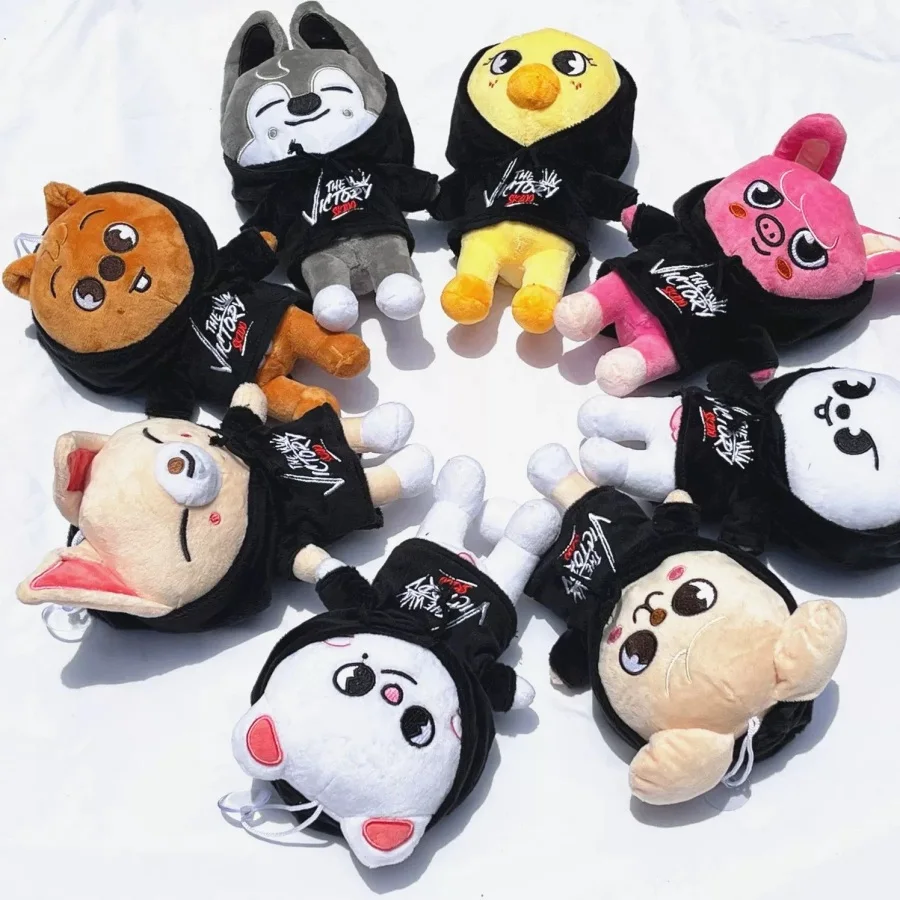 

SKZ KPOP stray the lost children THE VICTORY flash mob Same style Cartoon Plush Standing Doll, STAY Fan Gift Gift Birthday Gift