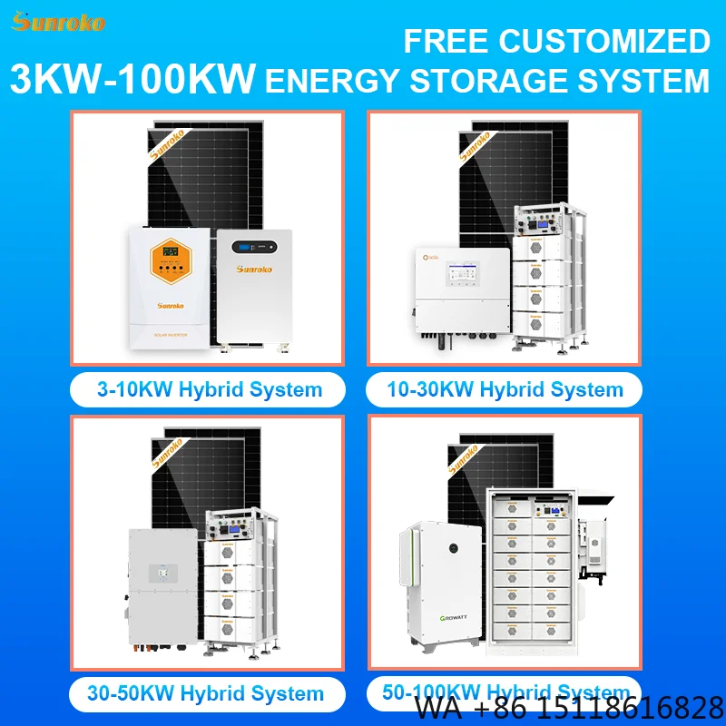 Sunroko Complete Home Solar Energy System 8000w 10kw 10 kw off Grid Split Phase Solar System