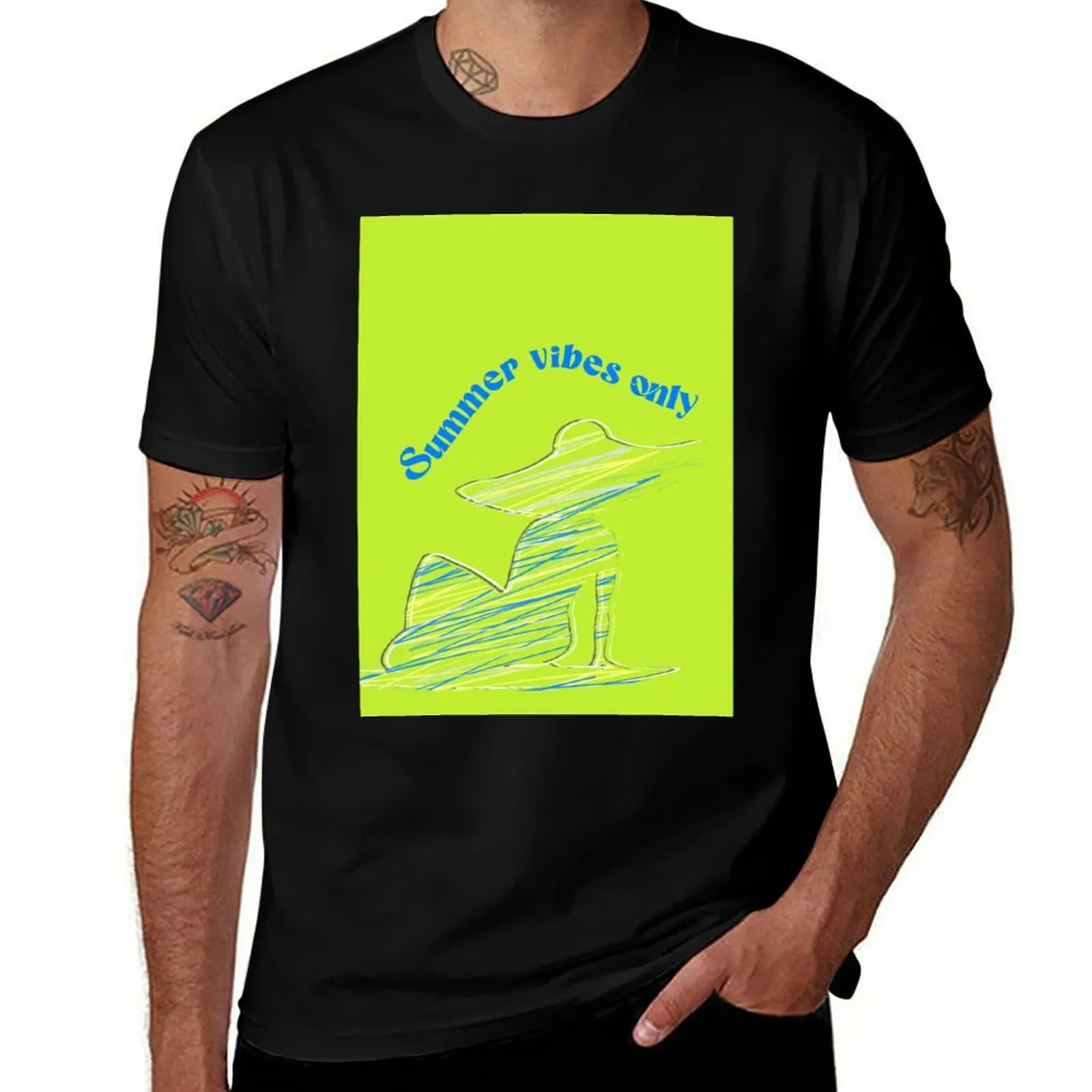 

Summer vibes only T-Shirt clothes T-shirts oversize boys animal print Funny t-shirts t shirt men