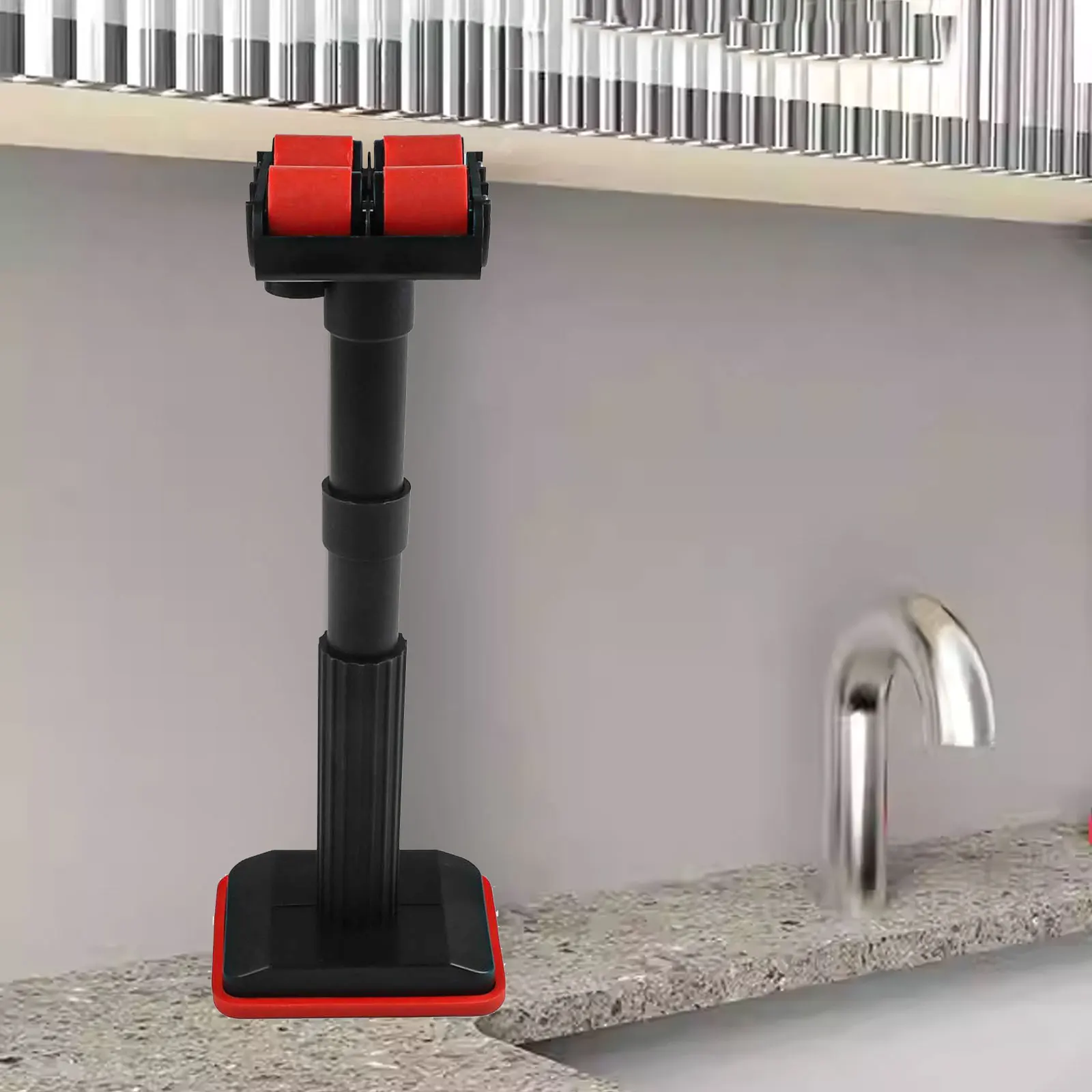 Cabinet Installation Telescopic Support Rod Cabinet Support Solution Black for versatile Sink Holder Tool Nylon Material