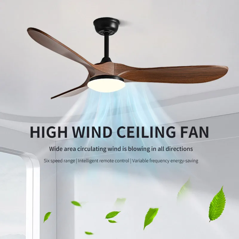 42 52 Inch Vintage Chandelier Remote Control For Home Living Room Dining Room Decoration Fan LED With Light Electric Fan