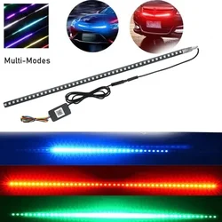 High Quality 22inch 48LED RGB Car Scanner Knight Rider Strobe Flash Light Strip+Remote For Car LED lights Tools Car Accessories