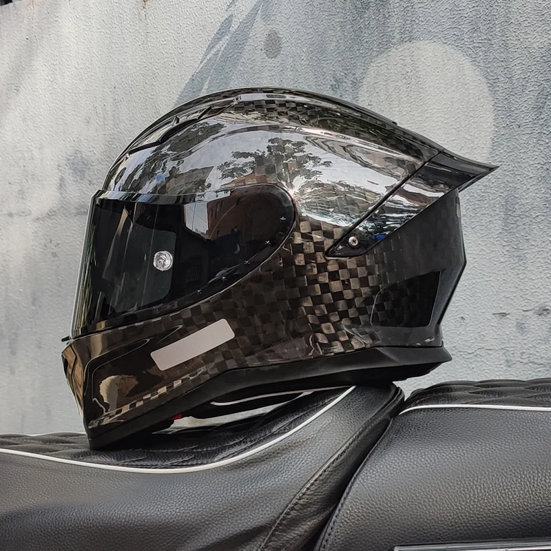 Casco De Motocross Casco De Motocross Casco Patinete Electrico Cascos De China continental Unisex De cara completa con puntos De fibra De carbono