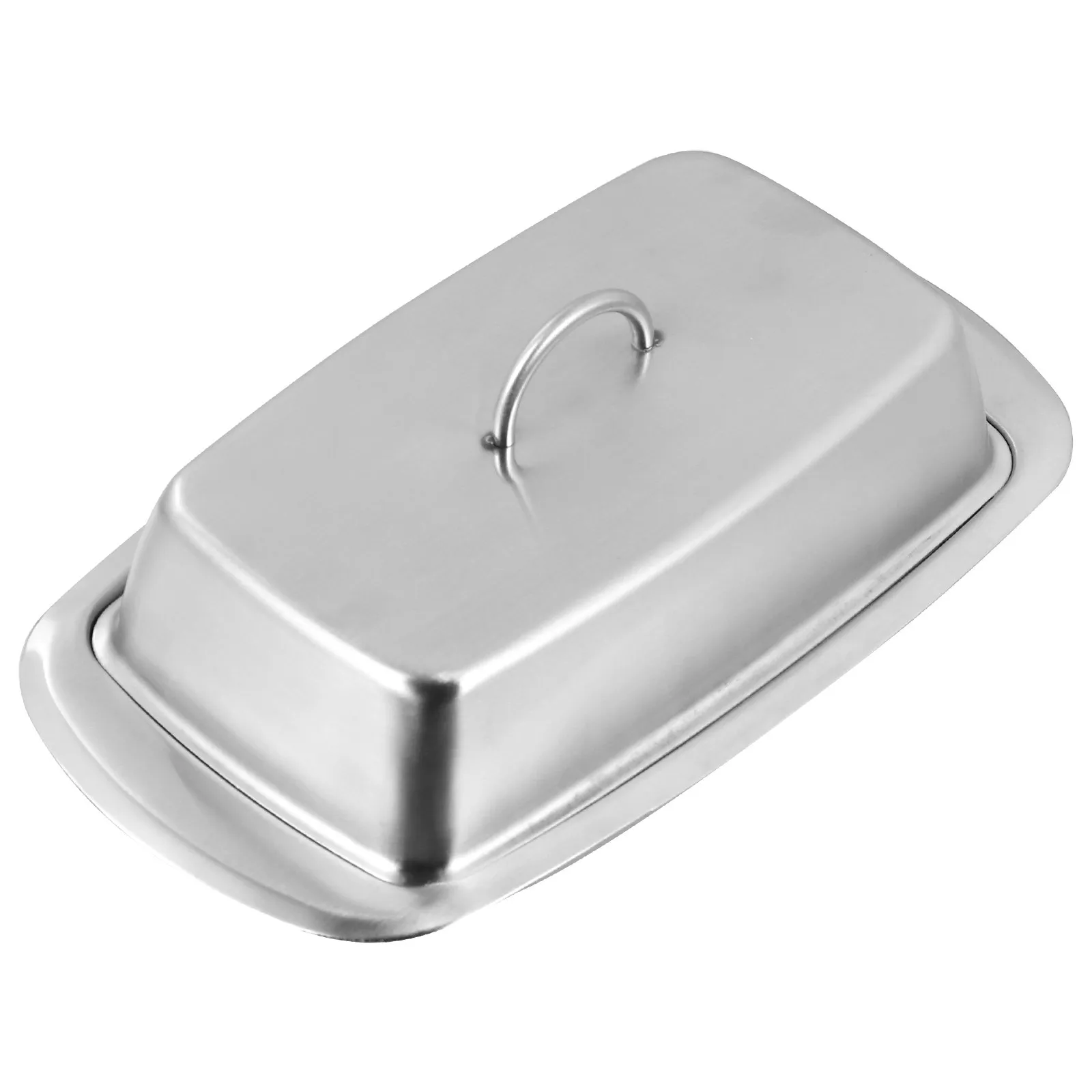 

1Pcs Multipurpose Butter Box Kitchen Fresh Keeping Dish Rust-Proof Safe Storage Box Silver Insulation Dessert Plate