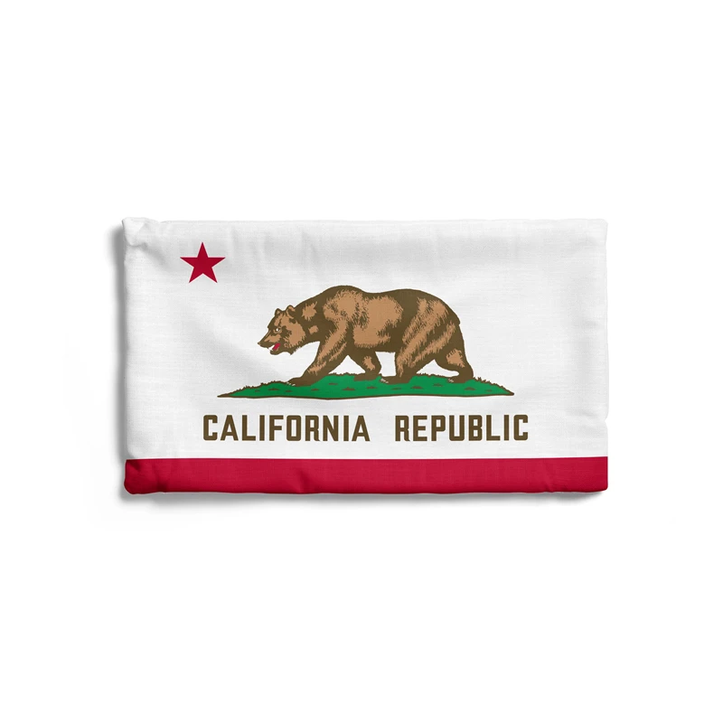 Aertemisi 20'' x 12'' California Bear Flag Rectangular Throw Pillow Cushion Covers Cases Pillowcases 50cm x 30cm