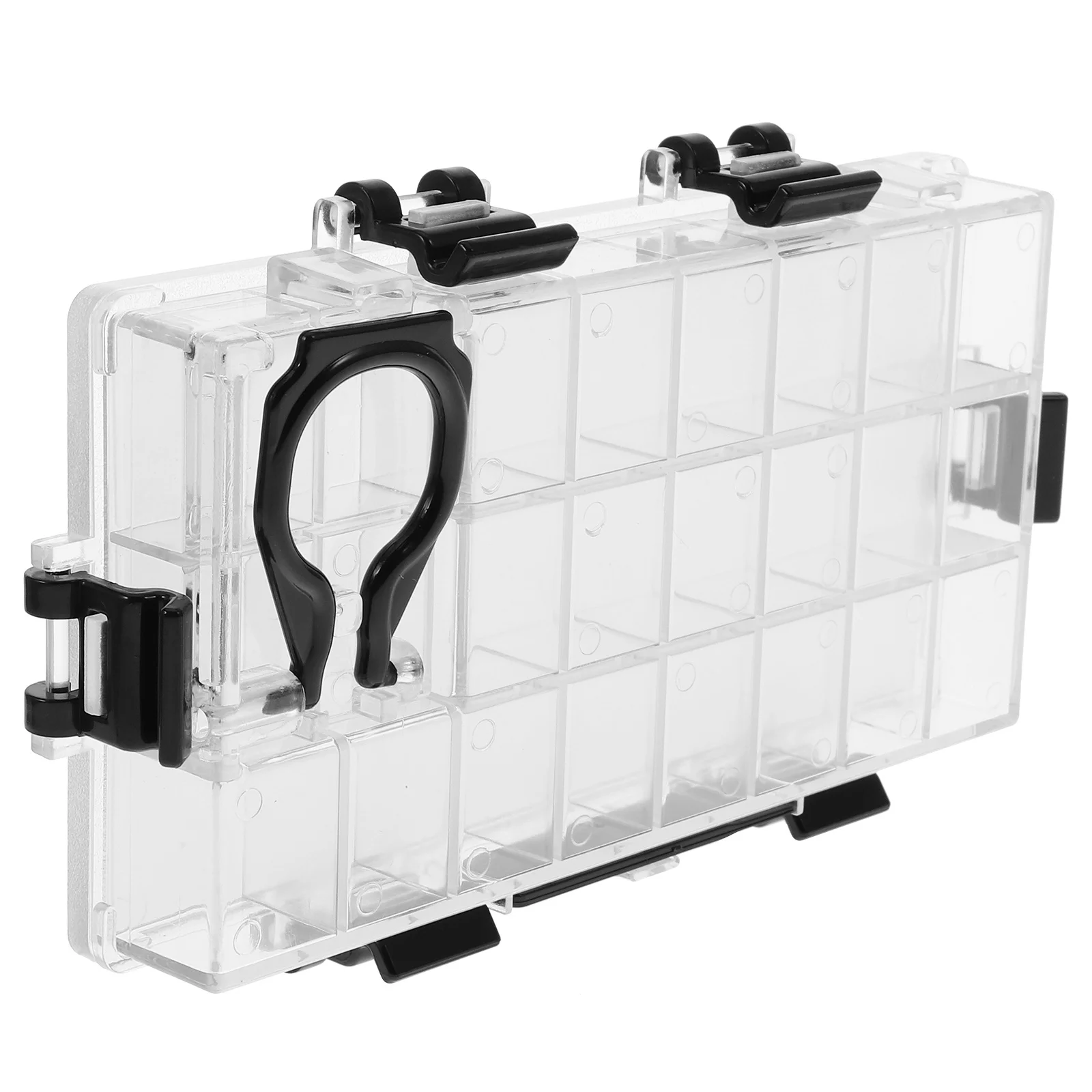 

24 Wells Moisturizing Paint Box Airtight Watercolor Palette Thumbhole Design Black White Lightweight Plastic Grids For Gouache