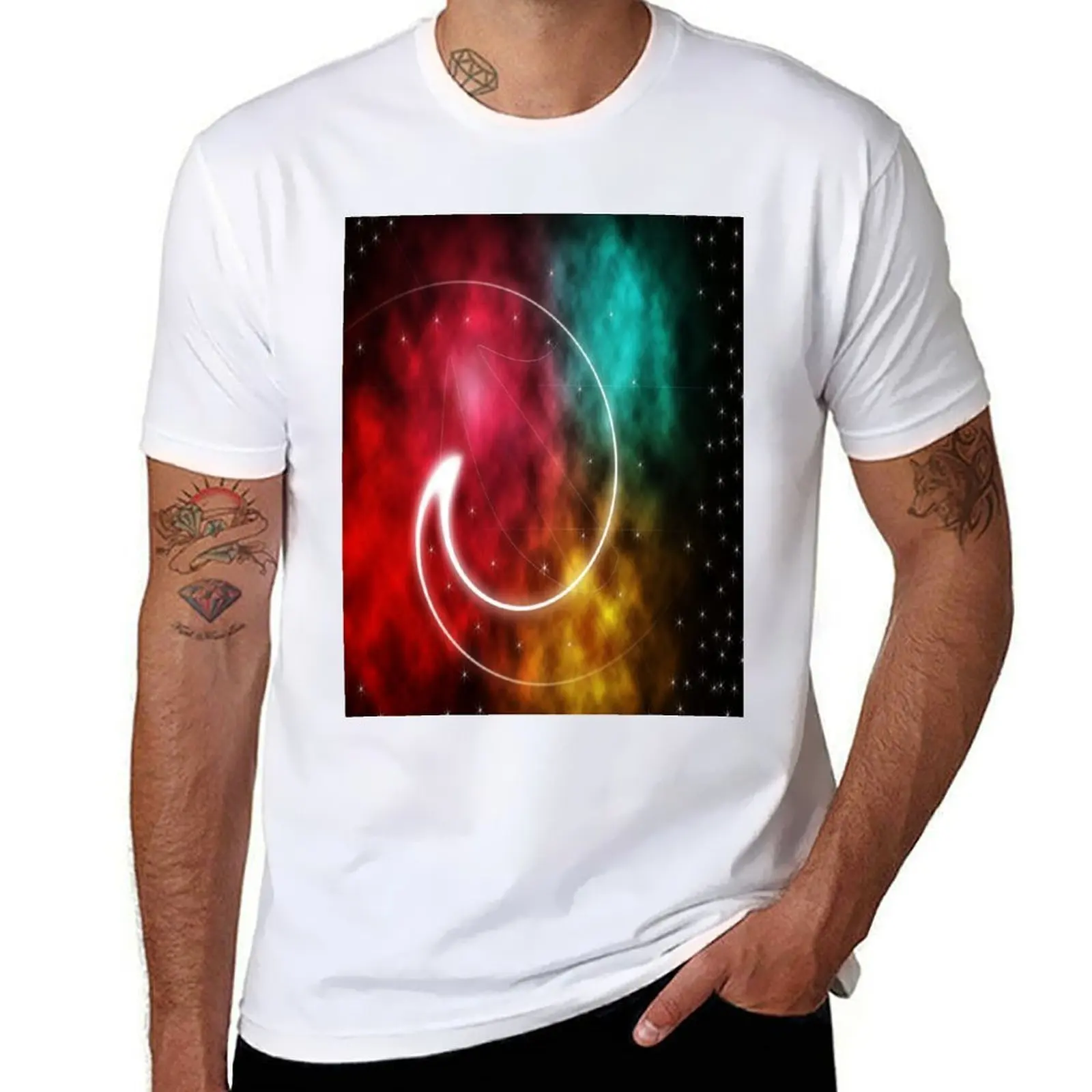 

Universe Spiral T-Shirt t shirt man luxury t shirts with prints t shirts for man cotton T-Shirt