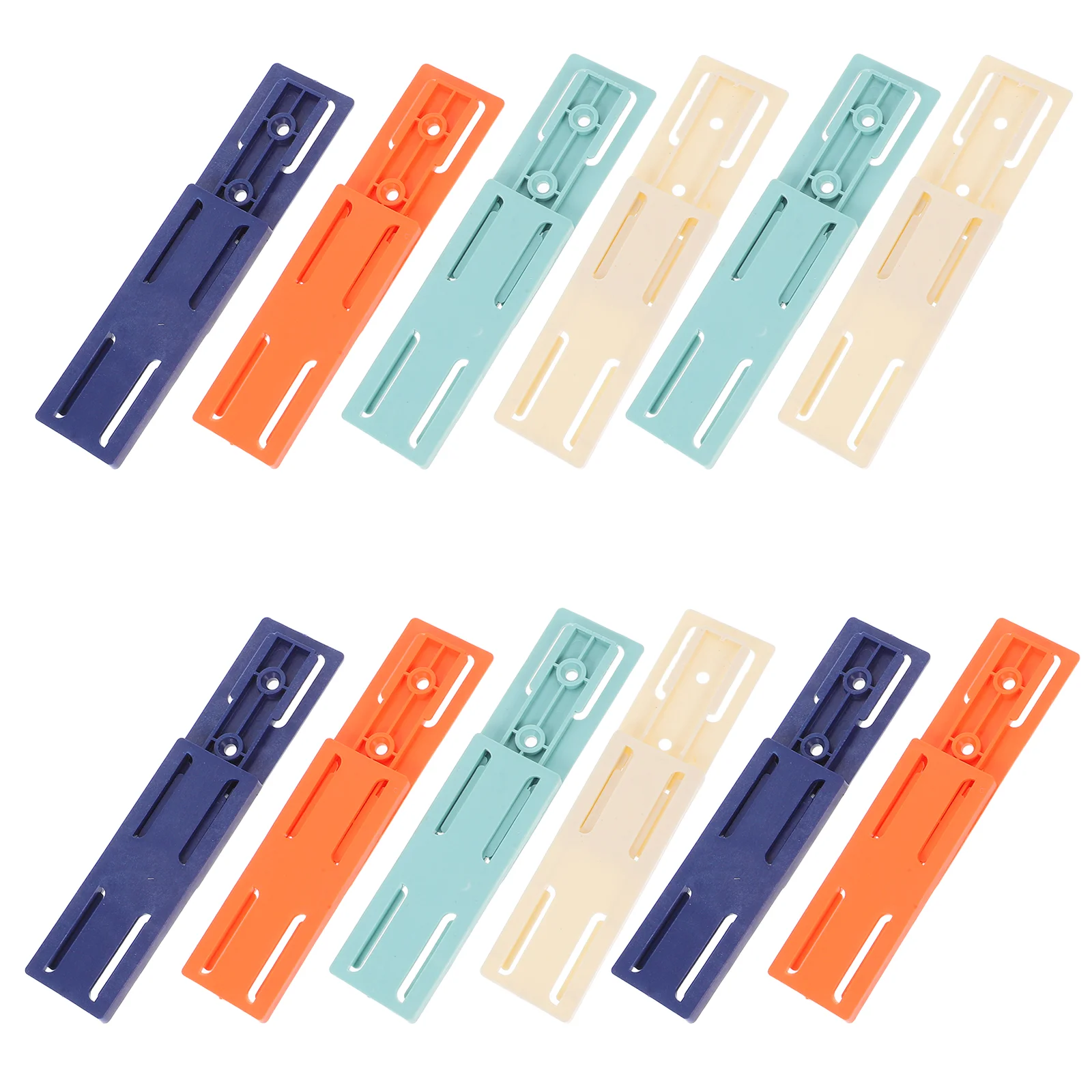 

12 Pcs Wall Hanging 12pcs Power Strip Holder Mount Socket Wall-mounted Adhesive Punch Free Organizer Abs