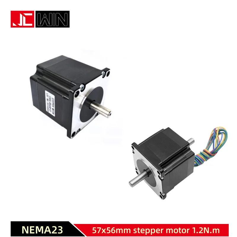 Nema 23 Stepper Motor 1.2N.m 180Oz-in 3A 57x56mm 2 phase DC Motor 57HS56 Shaft diameter 6.35mm/8mm For CNC Router 3D Printer