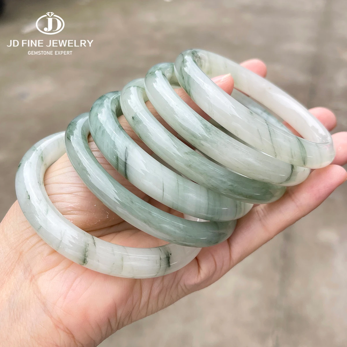 100 % Naturstein-Armreif aus Tianshan-Jade, breites Armband für Frauen, Heilkristall-Schmuck, Geschenk, Armbänder und Armreifen – Detail 2